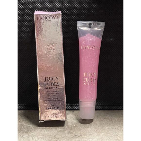 Lancôme Juicy Tubes Original Ultra Shiny Hydrating Lip Gloss 04 Miracle NEW - Picture 2 of 5